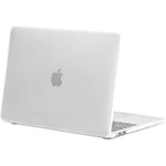 Case kompatibelt för Macbook Air 13 tum M1 A2337 A2179 A1932, släppt 2021-2018 Frosted Clear