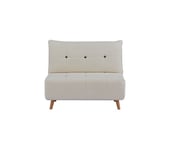 Fauteuil convertible CHOUPI tissu blanc