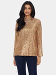 Saint Tropez Reyana Sequin Top, Gold