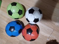 PLASTIC 23 CM Flyaway Football Indoor Outdoor for KIDS  BLUE RED GREEN WHITE