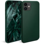 Moozy Minimalist Series Coque en silicone pour iPhone 11 Vert nuit – Finition mate fine et souple en TPU - Neuf