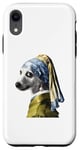 Coque pour iPhone XR Chien avec une perle boucle d'oreille chemise chien drôle