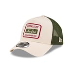 NEW ERA BUFFALO NY TRUCKER CAP.USA DESTINATION IVORY ADJUSTABLE BASEBALL HAT W24