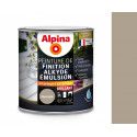 Peinture Laque de finition acrylique tous travaux décoration intérieurs extérieurs Gris Muscade brillant 0.5L ALPINA