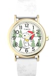 Timex X Holiday Peanuts Weekender TW2W24100 - Hvid kvarts dameur
