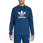 Adidas Men Trefoil Warm-Up Crew Sweatshirt - Legend Marine, Large