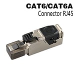 Connecteurs RJ45 Cat8 Cat7 CatsnapConnectors,sans outil en métal,prise de terminaison facile,2000MHz,câble LAN 40G,22AWG-24AWG,prise Ethernet réutilisable - Type CAT6 CAT6A Black NEW