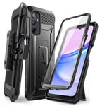 SUPCASE Unicorn Beetle Pro for Samsung Galaxy A15 Case with Screen Protector [Built-in Stand & Belt-Clip] [Military-Grade Protection] 360 Full-Body Rugged Phone Case for Galaxy A15 5G (2024), Black