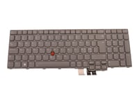 Chicony - Ersättningstangentbord För Bärbar Dator - Med Trackpoint - Bakgrundsbelyst - Qwerty - Nordiskt (Engelska/Danska/Finska/Norska/Svenska) - Grå - Fru - För Thinkpad P16 Gen 1 21D6, 21D7