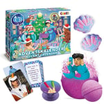 CRAZE Calendrier de l'Avent 2022 pour enfants, Tiktok-Star Emir Bayrak Mermaid Toy Calendrier de Noël pour enfants avec boules de bain Inkee, mélange compund et contenu exclusif – 40522 multicolore