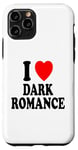 Coque pour iPhone 11 Pro I Heart (Love) Dark Romance Reading Romans Livres