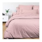 Soleil d'ocre Housse de Couette en Coton Percale 240x220 cm Camille Rose, par Songe de Camille