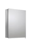 Croydex Langley Single Door Aluminium Cabinet with Hang N Lock Fitting System, 51 x 66 cm,White