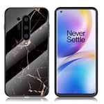 Fantasy Marmor OnePlus 8 Pro skal - Svart/Guld