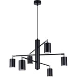 Lemmi Lampe dechandelier - Appareil deéclairage with 6 ampoules GU10 - Ampoules non incluses - Eclairage d'intérieur moderne - Lampe de salon moderne