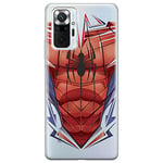 ERT GROUP Coque de téléphone Portable pour Xiaomi REDMI Note 10 Pro Original et sous Licence Officielle Marvel Motif Spider Man 005 adapté à la Forme du téléphone Portable, partiel imprimé