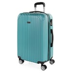 ITACA - Valise Moyenne, Valises Rigides, Valise Rigide, Valise Semaine pour Tout Voyage, Valise Soute de Luxe T71560, Vert Menthe