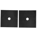 (Black 8Pcs)Gas Stove Pad Stovetop Protector New Tor Reusable Gas Cooker