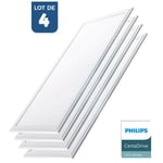 Lot de 4 - Panneau LED 120x30 extra-plat - Driver Philips - 44W - Blanc Froid