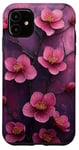 Coque pour iPhone 11 Fleur de cerisier japonais Fleur Violet