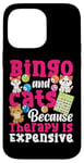 iPhone 14 Pro Max Bingo Player Cat Bingo And Cats Because Therapy Is Expensive Case