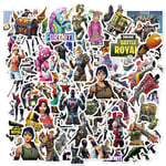Fortnite Game Stickers Decals Water Resistant For Laptops, Phones, Phone Case, Consoles, Walls, Luggage Case, Books, Battle Royal, Guns, Characters, Game (50 Stickers)