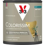 V33 - Peinture murale intérieure Colorissim® Vert sauge Mat 0,5L - Vert sauge