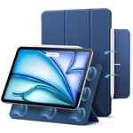 ESR Coque Magnétique pour iPad Air 11 Pouces M2 (2024), Air 6/5/4(2022/2020), iPad Pro 11 2018, Fixation Magnétique, Veille/Réveil Auto, Couverture Fine et Soyeuse, Série Rebound, Bleu