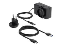 Delock Usb Type-C Docking Station For 2 X Sata Hdd / Ssd - Hdd-Dokkestasjon - Brønner: 2 - 2,5" / 3,5" Delt - Sata 6Gb/S - Usb-C - Gjennomsiktig