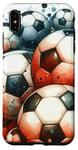 iPhone XS Max Funny Cool Soccer Balls Pattern Football Soccer Design Case