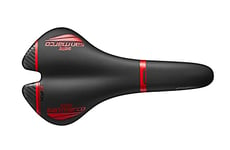 Selle San Marco Aspide Full Fit Carbon FX Saddle Black/Red Wide (L1)
