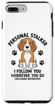 Coque pour iPhone 7 Plus/8 Plus Personal Stalker Je te suis où que tu ailles Beagle