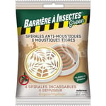 Spirales anti-moustiques à base de géraniol - BARRIERE A INSECTES - Diffuseur boitier + 4 spirales