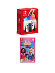 Nintendo Switch Oled (White) &Amp; Barbie Dreamhouse Adventures