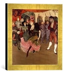 Kunst für Alle 'Image encadrée de Henri de Toulouse Lautrec Marc Elle Lender Dancing The Bolero in' Chilp Eric ', 1895, d'art dans Le Cadre de Main de qualité Photos, 30 x 30 cm, Doré Raya