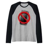 Cellphone Ban and Banning smartphones Raglan Baseball Tee