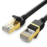 Ugreen Ethernet netværkskabel RJ45, Cat7, STP LAN, 10Gbps, 2m - Sort