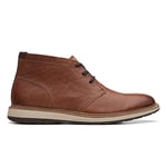 Clarks Men's Chantry Mid Chukka Boot, Tan Leather, 10 UK