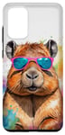 Coque pour Galaxy S20+ Capybara Lunettes Soleil Capy Coloré Animaux Motif Imprimé