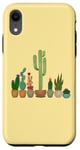 Coque pour iPhone XR Cactus dans des pots amusants