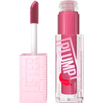 Maybelline Lifter Gloss Plumping Lip Gloss Lasting Hydration Formula With Hyaluronic Acid and Chilli Pepper (Various Shades) - Mauve Bite