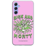 ERT GROUP Coque de téléphone Portable pour Samsung A34 5G Original et sous Licence Officielle Rick and Morty Motif Rick & Morty 024 Parfaitement adapté à la Forme du téléphone Portable, Coque en TPU