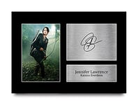 HWC Trading A4 Jennifer Lawrence The Hunger Games Gifts Printed Signed Autograph Picture for Movie Memorabilia Fans