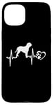 Coque pour iPhone 15 Plus Dogue de Bordeaux Dog Heartbeat Paw Love Funny Puppy Lover