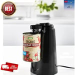 Black Electric Can Opener Kitchen Tin Bottle with Knife Sharpener UK