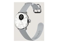 Withings Scanwatch 2 - 38 Mm - Rostfritt Stål - Smart Klocka Med Hybridfunktion Med Band - Fluoroelastomer - Handledsstorlek: 146-211 Mm - Monokrom - Bluetooth - 34.6 G  - Pärlvit