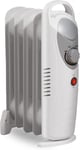 Daewoo Oil Filled Radiators, 650W, Mini, Ideal For Small Rooms, White 