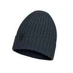 Buff Midweight Merino Wool Hat Norval F Unisex One Size Deep Blue