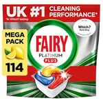 Fairy Platinum+ Complete Dishwasher Tablets 114ct, Fairy Dishwasher Tablets Platinum Plus, Dishwasher Tablets Bulk