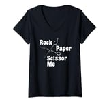 Funny Competition Rock Paper Scissor Me V-Neck T-Shirt